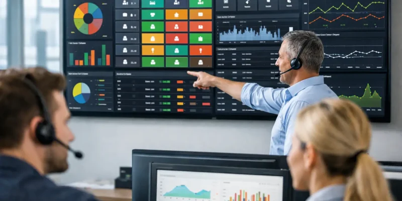QueueMetrics Real Time Wallboard for Contact Centers